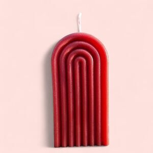 Pink Arch Candle Handmade